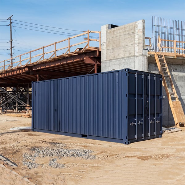 we offer flexible delivery and pickup options for our construction site storage containers